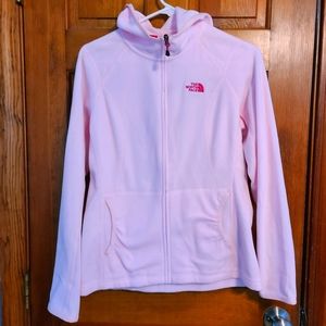 North Face NWT pastel pink full zip
